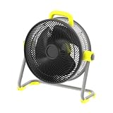 Ventilador Industrial Portátil 100W, 50,5cm, 3 Velocidades, Amarillo/Negro