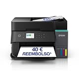 Epson EcoTank ET-3950 Impresora de Depósito de Tinta | Teletrabajo | Wi-Fi | A4 | Imprime a Doble Cara | Imprimir, Copiar, Escanear | Pantalla LCD 6,1cm | ADF 30 Hojas | Tinta Incluida para 3 Años