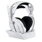 Logitech G Astro A50 LIGHTSPEED auriculares inalámbricos de gaming + base | Audífonos inalámbricos gamer con micrófono, base (5 Gen), PRO-G graphene, USB-C, Xbox/PS5/PC/Nintendo Switch/Switch 2, blanco