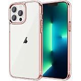 JETech Funda para iPhone 13 Pro MAX, Anti-Amarillamiento, Oro Rosa