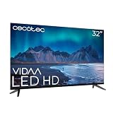 Cecotec Smart TV - Televisor LED - 32 Pulgadas - Resolución HD A5 Series ALH50032. Smart TV VIDAA, Sistema Dolby Audio, WiFi, Salida de Auriculares, Chromecast, 3 HDMI y 2 USB