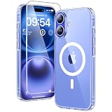 TAURI Funda Magnética para iPhone 16 6.1', Transparente
