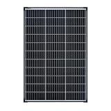 enjoy solar® Panel Solar Monocristalino 100W 12V, células solares de 182 mm, 10 busbars – Ideal para autocaravanas, instalaciones en balcones, casas de jardín y embarcaciones