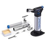 Dremel Versaflame 2200 - Quemador de gas butano estacionario, mini soplete y pistola de calor inalámbricos para soldar, doblar tubos, soldar y retractilar