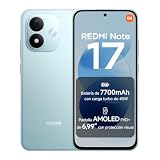 REDMI Note 17, Smartphone 6+256GB, Turquesa Cielo, batería de 7700mAh