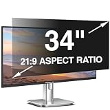 Pozlle Protector de Pantalla de Privacidad para Monitor 34 Pulgadas 21:9 | 79.4 x 34 cm, Filtro Antiespías con Anti-Reflejos y Filtro de Luz Azul