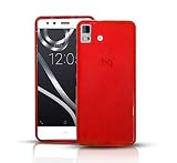 TD24H Funda Gel ROJA para BQ AQUARIS E4