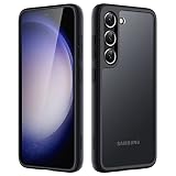 JETech Funda Mate para Samsung Galaxy S23 Plus, Negro | Protección Militar, Parte Trasera Mate, Carcasa Acabado Antihuellas, Diseño Antigolpes