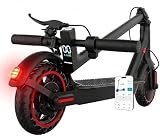 Patinete eléctrico plegable para adultos, 10,4 Ah, autonomía 25/35 km, neumáticos sólidos 8,5', carga máxima 120 kg, control con App