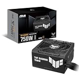 ASUS TUF-GAMING-750B - Fuente de alimentación 750W Bronze (80 Plus Bronze, Grado Militar, Doble rodamiento de Bolas, Revestimiento PCB, Axial-Tech, tecnología 0db, Cables apantallados) Negro