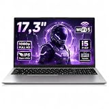 17,3 Pulgadas Ordenador Pc Portátil, i5 7Y57 Laptop, 16GB RAM, SSD 512GB | Teclado retroiluminado, Procesador de 2 núcleos y 4 hilos hasta 3,30GHz con gráficos HD 615 para oficina y multimedia