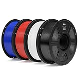 ELEGOO Filamento PLA 1.75 4KG Negro Blanco Rojo Azul