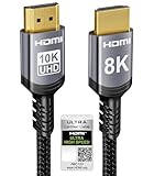 Sniokco 10K 8K 4K Cable HDMI 2.1 48Gbps 3 Metros Certificado Alta Velocidad