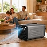JIMINHUIXIN Aire Acondicionado Portátil 5200 BTU 12V/24V/220V para Caravana Camping, Silencioso con Compresor, Bajo Consumo, Enfría hasta 10m², Temporizador 24H, para Tienda, Coche, Camión y Casa