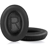 Almohadillas para Bose QC35 35II, QuietComfort 35 QC2 QC15 QC25 AE2 AE2i | Repuesto Almohadilla Funda para Bose AE2w SoundTrure SoundLink, Espuma Viscoelástica, Piel Proteica, Aislamiento Acústico