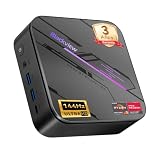 Blackview MP100Pro Mini PC (2026) con AMD Ryzen 5 7430U, Win 11 Pro Mini Ordenadores de sobremesa, 16GB RAM (Ultra-rápido 3733 MT/S) 512GB SSD, 4K 144Hz, Iluminación RGB, WiFi 6 para Oficina, Hogar