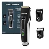 Rowenta Advancer Easy, recortadora de barba, cuchillas inox TN5201 | Cuchillas acero inoxidable, revestimiento titanio, 29 ajustes de 0,5 mm a 30 mm, autonomía hasta 120 min, Color: Negro