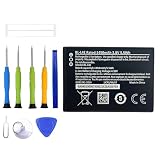 ERYNK BL-L4E - Batería de repuesto compatible con Nokia 2660 8210 Flip TA-1398/1420/1480/1492 con juego de herramientas