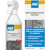 HG Descongelador en Aerosol Rápido para Descongelar Congeladores y Quitar el Hielo con Espray – 500 ml, El embalaje puede variar