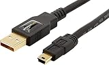 Amazon Basics USB-A a Mini USB Cable 2.0 de, 0.9 m, Negro