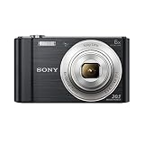 Sony DSCW810B.CEH Cámara compacta Digital (20,1 MP, Zoom 6 x, LCD 2,7, 720p HD, Lente G de 26 mm) Negra (renovada)