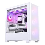 Phanteks XT Pro Ultra, chasis ATX Mesh, 4 Ventiladores D-RGB M25-140 incluidos, Malla de Alto Rendimiento de Flujo de Aire, Ventana de Vidrio Templado, USB-C 3.2 Gen2, Blanca