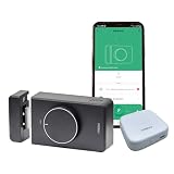 ARREGUI Spin Up Cerradura Inteligente Wifi, Cerrojo Invisible con App Móvil | Apertura Electrónica con Smartphone + Control Remoto Wifi | con Alarma | Compatible con Google y Alexa | CI40N-K1E | negro