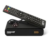 Receptor de satélite Premium X HD 221S - DVB-S2 FTA Receptor de satélite digital compatible con Unicable, HDMI y SCART, reproductor multimedia USB, transmisor alemán compacto preinstalado