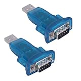 Hailege 2pcs USB 2.0 a RS232 chipset CH340 Serial Converter 9 pin USB 2.0 a RS232c Adaptador para Win7/8