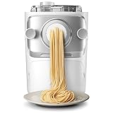 Philips 7000 Máquina para Hacer Pasta Fresca, ProExtrude, 6 Discos, Blanco | Máquina para pasta fresca totalmente automática, tecnología ProExtrude, mezcla perfecta, 6 discos para pasta (HR2660/00)