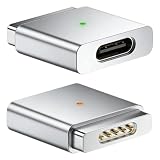 AOUZOVLI Adaptador USB C a Magnético para Magsaf 2, Adaptador de Carga USB C a Magnetic 2, Carga Rápida PD 100W, Compatible con MacBook 15inch A1398/MC976/MD506/ME665/ME293/ME294 2012–2015