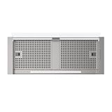 CATA Campana Extractora Corona X 80 /B con 4 Niveles de Extracción 3+1 Turbo Panel de Control Electrónico con Temporizador Motor BT3 Extra Silencioso Iluminación LED Ancho 70 cm Color Inox