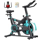 Toputure Bicicleta Estática para casa con Amortiguación Mejorada y APP