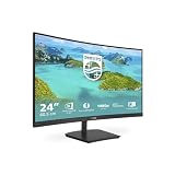 Philips Monitors 241E1SCA/00-24'' Curved 1500R, FHD, 75Hz, VA, FreeSync (1920x1080, 250cd/m, D-Sub, HDMI)'