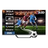 TESLA QLED Smart TV 43 Pulgadas Full HD Compatible con Google TV y Google Assistant - Dolby Audio, HDR, WiFi y Bluetooth, Apps y Chromecast Integrado, 3 HDMI, DVB-T2/S2/C, Color Negro (43')