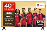 TCL 40S5L-ES 40 Pulgadas QLED Full HD Android Smart TV | Direct‑LED, HDR, Capaz de emitir contenidos UHD 4K, Dolby Audio, Google Cast, Diseño Delgado