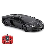 Lamborghini Aventador Coche Teledirigido Oficial de Control Remoto para Niños con Luces de Trabajo, Radio Controlado en Carretera RC Coche 1:24 Modelo, 2.4Ghz