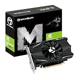 MAXSUN GEFORCE GTX 1050 Ti - Tarjeta gráfica GDDR5 de 4 GB GDDR5 de 128 bits para mini ITX Gaming PC, DisplayPort, HDMI, DVI-D, sistema de refrigeración de ventilador único