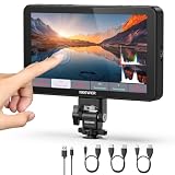 NEEWER F700 7' Monitor de Campo, 2000nit HD 1920x1080 IPS Pantalla Táctil | 3D LUT, 4K HDMI Loop in/Out, con Peak Focus DSLR Video Assist HDR Waveform, Zapata Fría Montura, Batería No Incluido