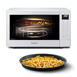 Panasonic NN-CT55RWEPG Microondas 27L Combinado 4en1 con Airfryer, Blanco | Microondas Combinado 4en1 Freidora de Aire, Inverter 1000W, Grill 1300W, Convección, Airfryer, 19 Programas, Diseño Compacto