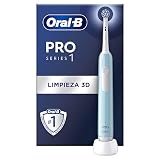 Oral-B Pro Series 1 Cepillo de Dientes Eléctrico con Mango Recargable y Cabezal, Diseñado por Braun - Azul