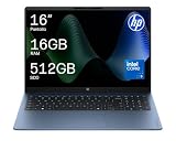 HP OmniBook 3 Ordenador Portátil 16' Core 5, 16GB, 512SSD, Windows 11 | Intel Core 5 120U, 16-bu0102ns, notebook, Azul, QWERTY Español, Sin cargador incluido