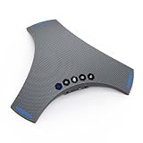 RayBit Altavoz y micrófono para conferencias, altavoz Bluetooth con cadena de margaritas, cancelación de ruido IA, mejora de voz, compatible con dongle inalámbrico, conexión USB, compatible con todas