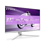 PHILIPS Evnia 27M2N8500AM - Monitor Gaming OLED QHD de 27 Pulgadas, 360 Hz, 0,03 ms, HDR400, FreeSync. Prem., Comp. G-Sync. (2560x1440, 2X HDMI 2.1, 1x DP 1.4, concentrador USB) Blanco