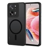 XTCASE Funda Magnética para Xiaomi 13T/13T Pro Translúcido Mate, Negro