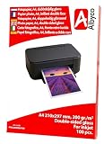 Papel Fotográfico Albyco tamaño A4 lustroso | Doble Cara 100 Hojas | ¡Fotos perfectas por ambas caras! Papel Albyco: nitidez extrema y colores deslumbrantes para un acabado profesional.