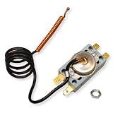 GOLDMAN SERVICE | Termostato de Seguridad para Termo Calentador de Agua Eléctrico Activación Automática a 93ºC | Bulbo Sonda 500mm | Fácil Rearme Manual