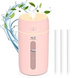 SZO Humidificador de ambiente, mini humidificador para coche, humidificador para habitación infantil, silencioso, apagado automático para oficina, dormitorio, coche, escritorio, habitación infantil
