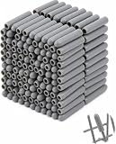 RAMGLYO Reparador Bandejas y Rejillas de Lavavajillas [100 Piezas], Tapas Gris PVC 3mm, Puntas Anti-Rasguños Universales para Restaurar Estantes y Proteger Vajilla