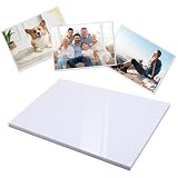 Wenrescry Papel fotográfico A4 brillante, 50 hojas, 200 g/m², secado instantáneo, ideal para impresoras de inyección de tinta, tarjetas fotográficas, color blanco brillante